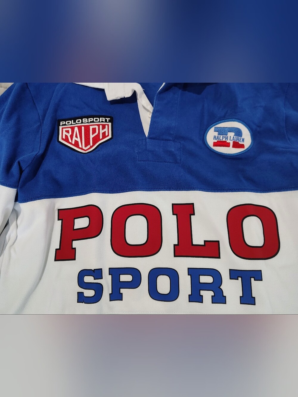 Polo Sport Ralph Lauren Racing Team Rugby Shirt Medium 92 Long Sleeve - Picture 4 of 7